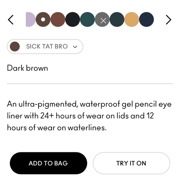 x1 MAC SICK TAT BRO COLOUR EXCESS GEL PENCIL EYE LINER BRAND NEW BOXED - Picture 7 of 11